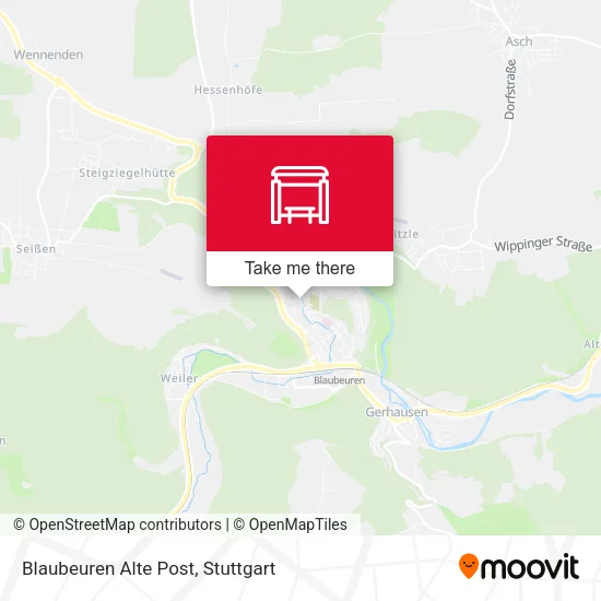 Карта Blaubeuren Alte Post