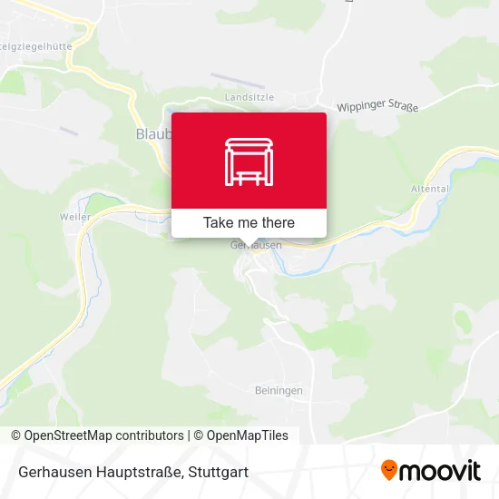 Карта Gerhausen Hauptstraße