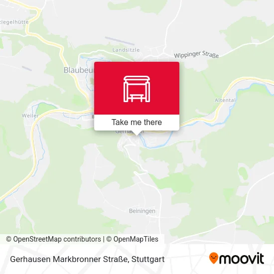 Карта Gerhausen Markbronner Straße