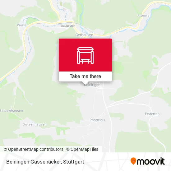 Карта Beiningen Gassenäcker