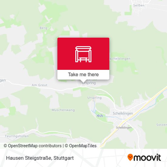 Hausen Steigstraße map