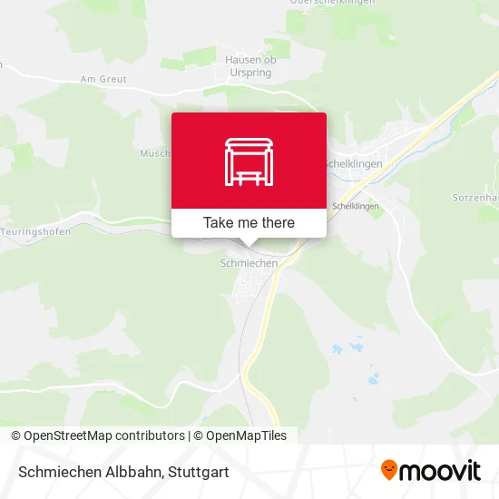 Карта Schmiechen Albbahn