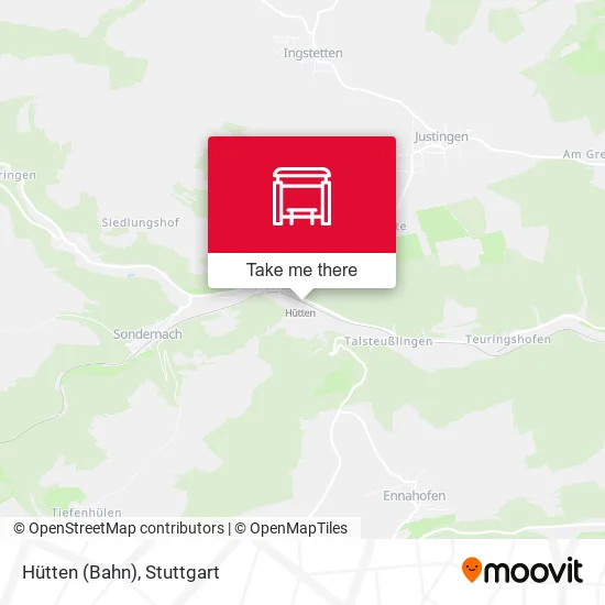 Карта Hütten (Bahn)