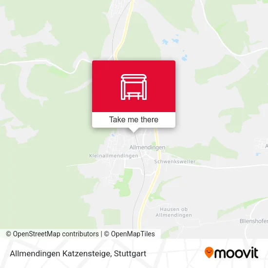 Карта Allmendingen Katzensteige