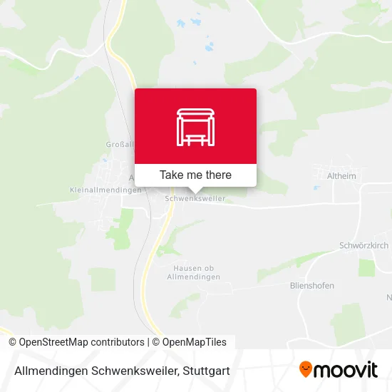 Карта Allmendingen Schwenksweiler