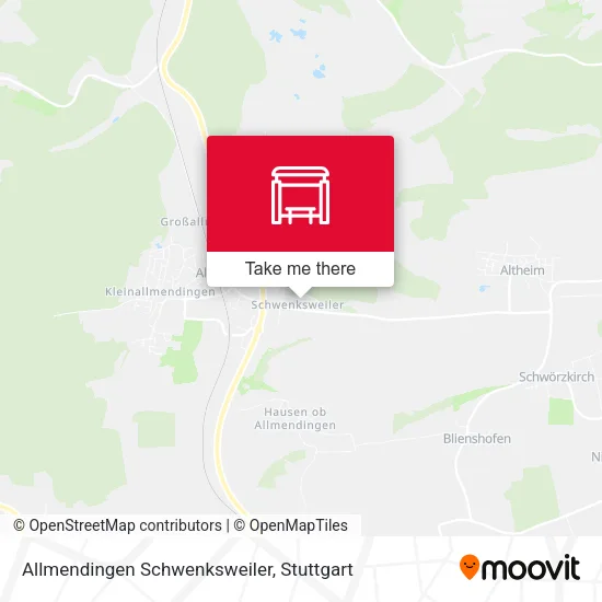 Карта Allmendingen Schwenksweiler