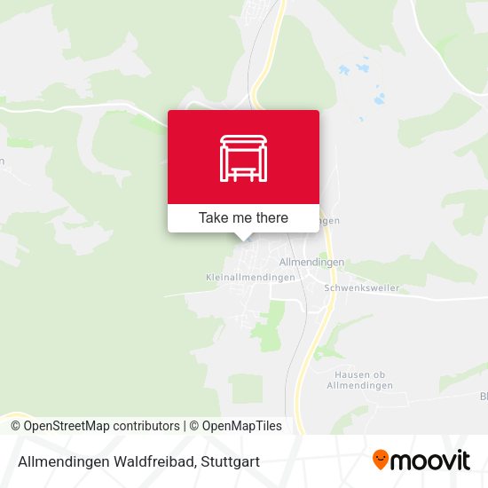 Карта Allmendingen Waldfreibad