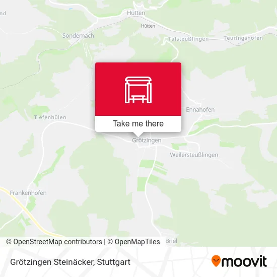 Карта Grötzingen Steinäcker