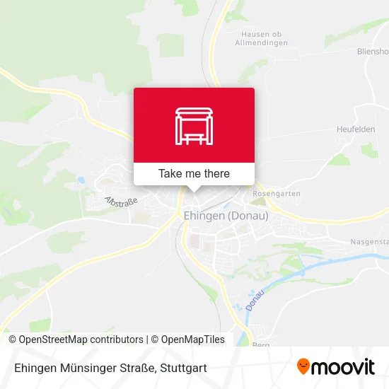 Карта Ehingen Münsinger Straße