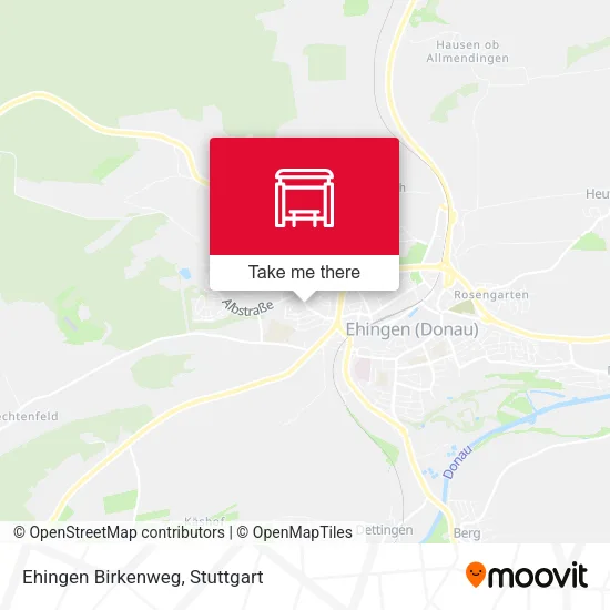 Карта Ehingen Birkenweg