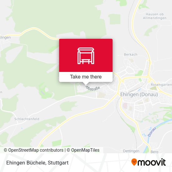 Ehingen Büchele map