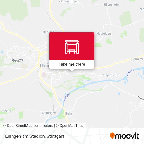 Карта Ehingen am Stadion