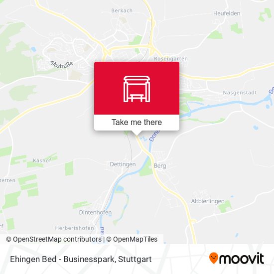 Ehingen Bed - Businesspark map