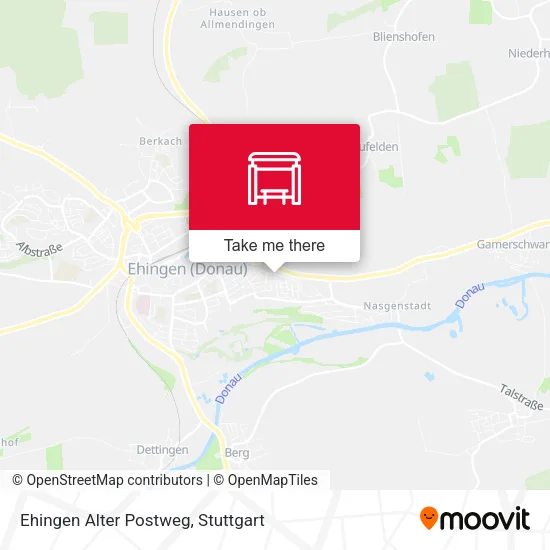 Карта Ehingen Alter Postweg