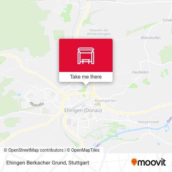 Ehingen Berkacher Grund map
