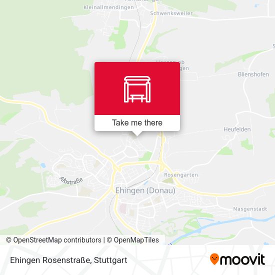 Ehingen Rosenstraße map