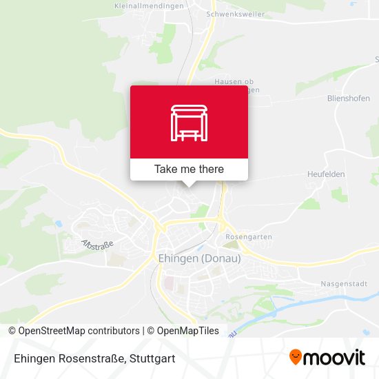 Ehingen Rosenstraße map