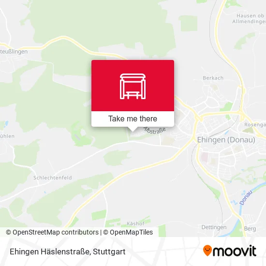 Карта Ehingen Häslenstraße