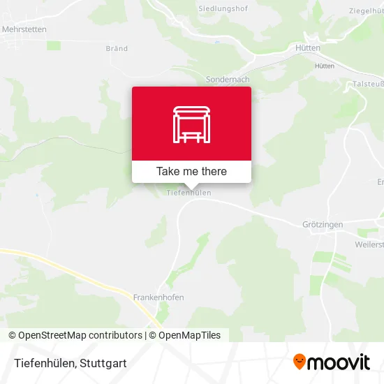 Карта Tiefenhülen