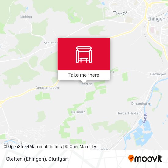 Карта Stetten (Ehingen)
