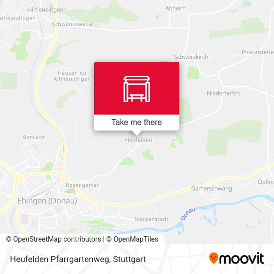 Карта Heufelden Pfarrgartenweg