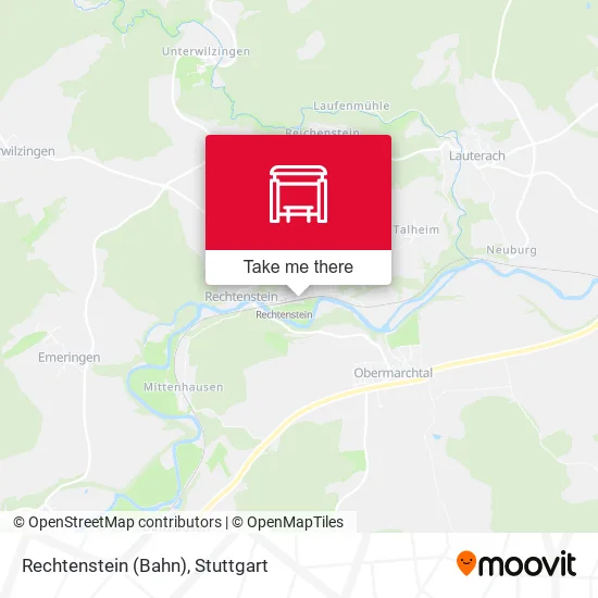Карта Rechtenstein (Bahn)