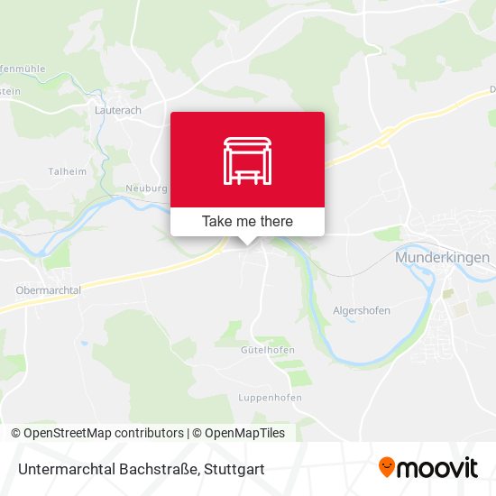 Карта Untermarchtal Bachstraße