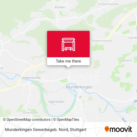 Карта Munderkingen Gewerbegeb. Nord
