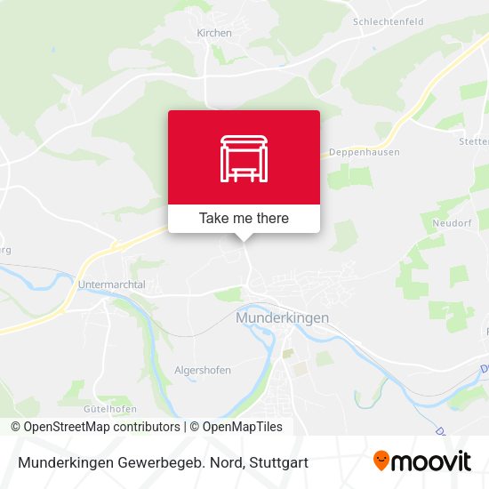 Munderkingen Gewerbegeb. Nord map