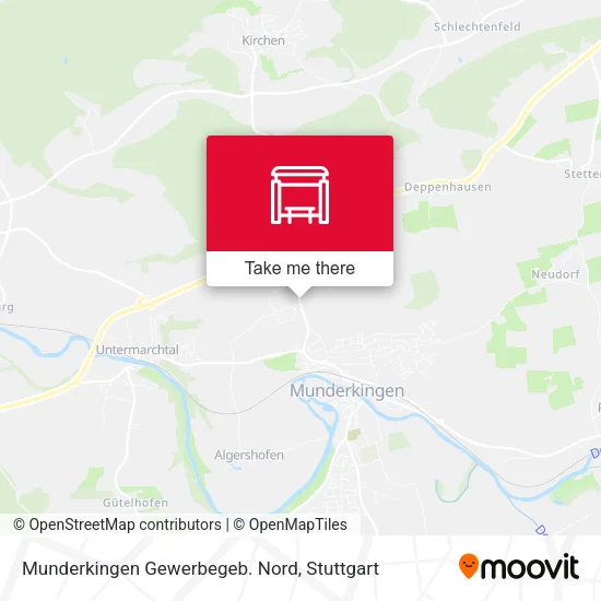 Карта Munderkingen Gewerbegeb. Nord