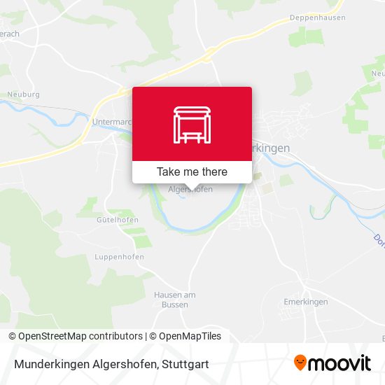 Munderkingen Algershofen map