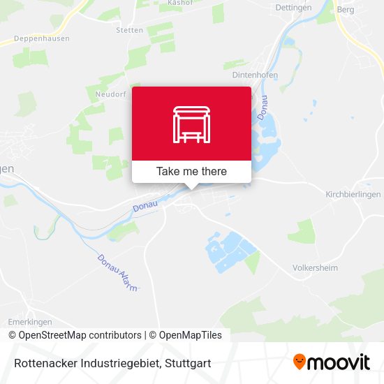 Rottenacker Industriegebiet map