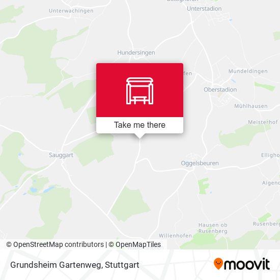 Grundsheim Gartenweg map