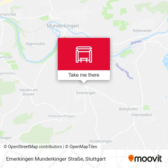 Карта Emerkingen Munderkinger Straße