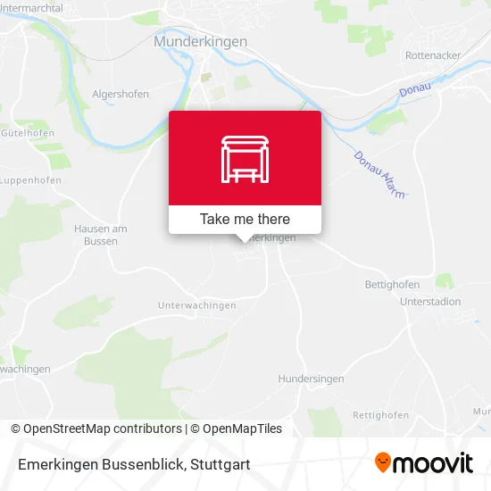 Карта Emerkingen Bussenblick