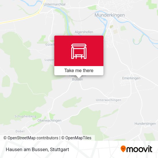 Карта Hausen am Bussen