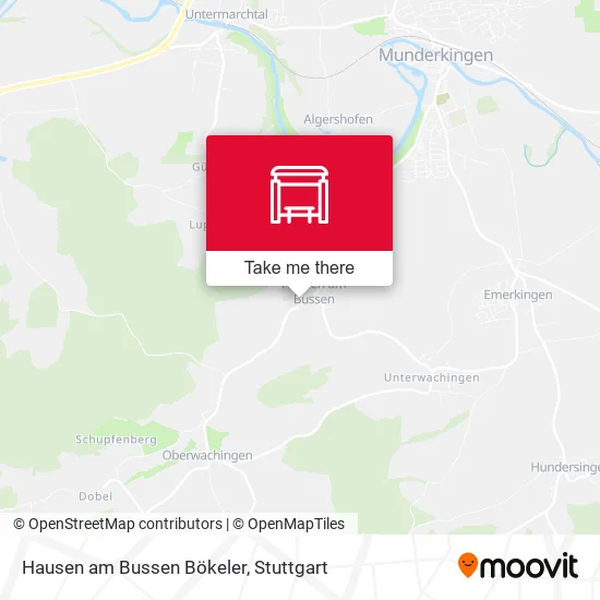 Карта Hausen am Bussen Bökeler