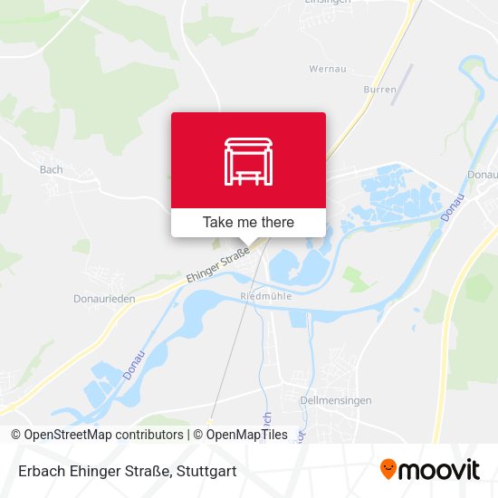 Карта Erbach Ehinger Straße