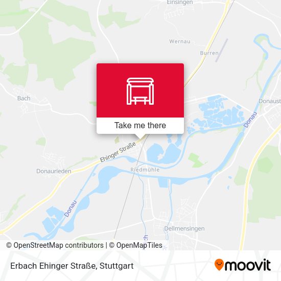 Erbach Ehinger Straße map