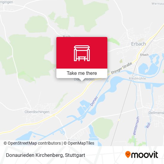 Donaurieden Kirchenberg map