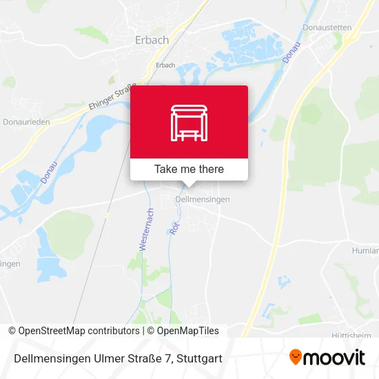Карта Dellmensingen Ulmer Straße 7