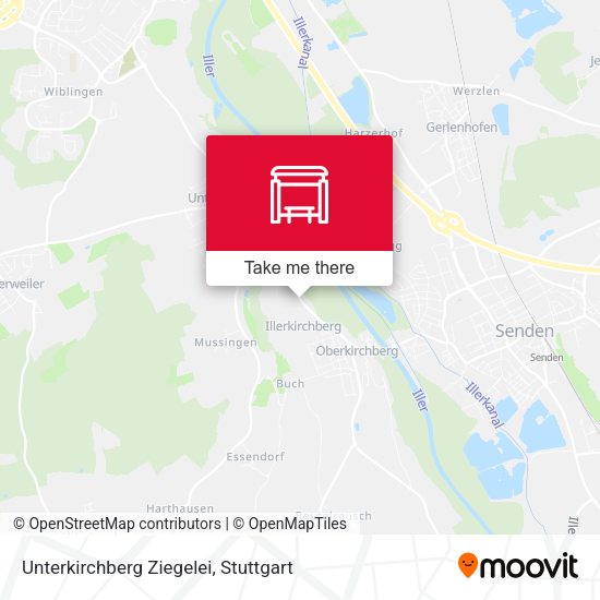 Unterkirchberg Ziegelei map
