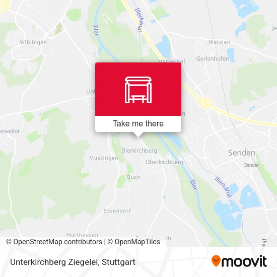 Карта Unterkirchberg Ziegelei