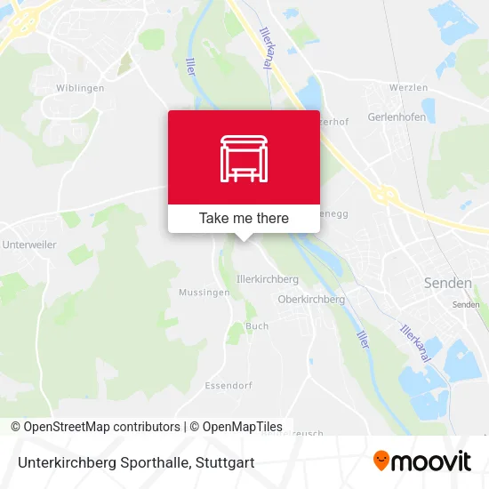 Карта Unterkirchberg Sporthalle