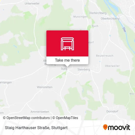 Карта Staig Harthauser Straße