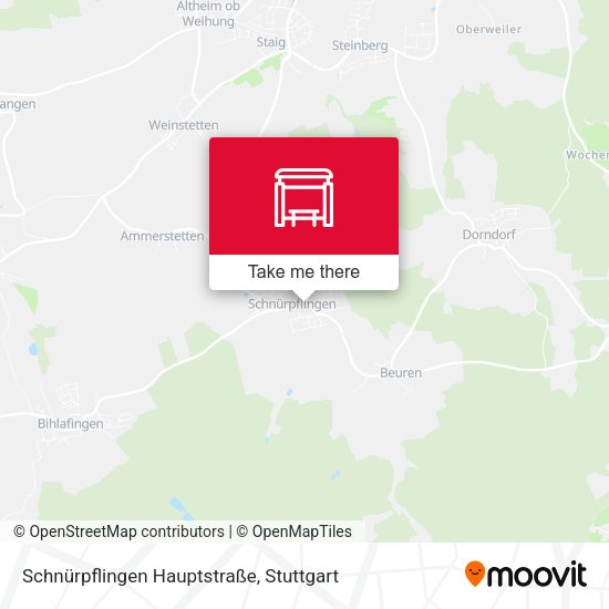 Schnürpflingen Hauptstraße map