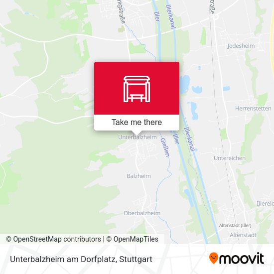 Карта Unterbalzheim am Dorfplatz