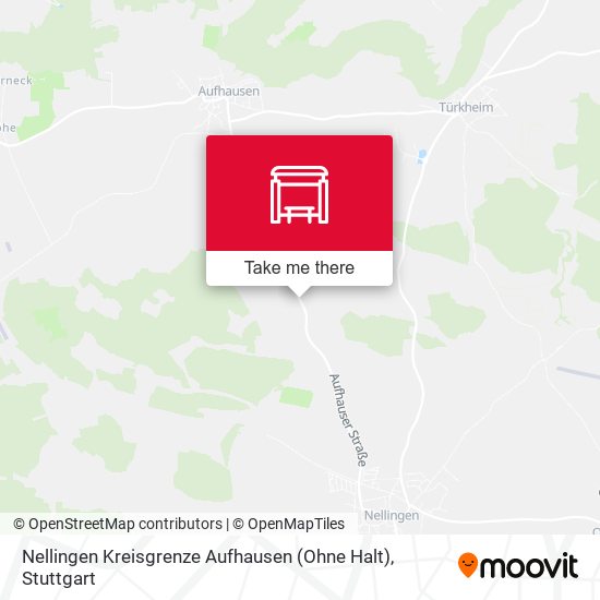 Nellingen Kreisgrenze Aufhausen (Ohne Halt) map