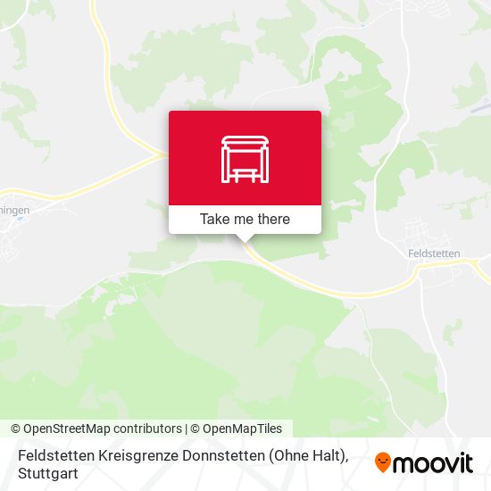 Feldstetten Kreisgrenze Donnstetten (Ohne Halt) map