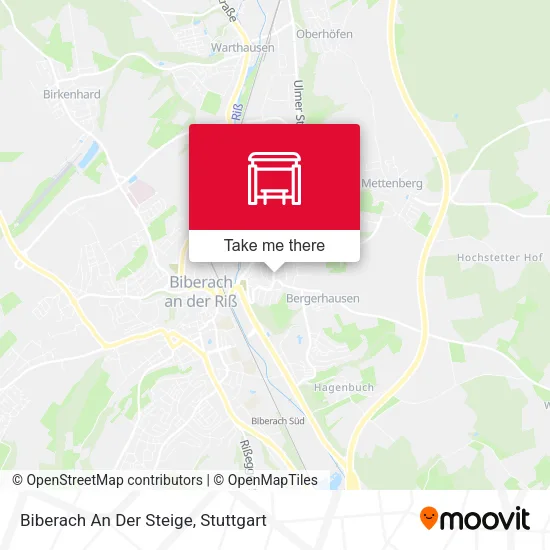 Карта Biberach An Der Steige